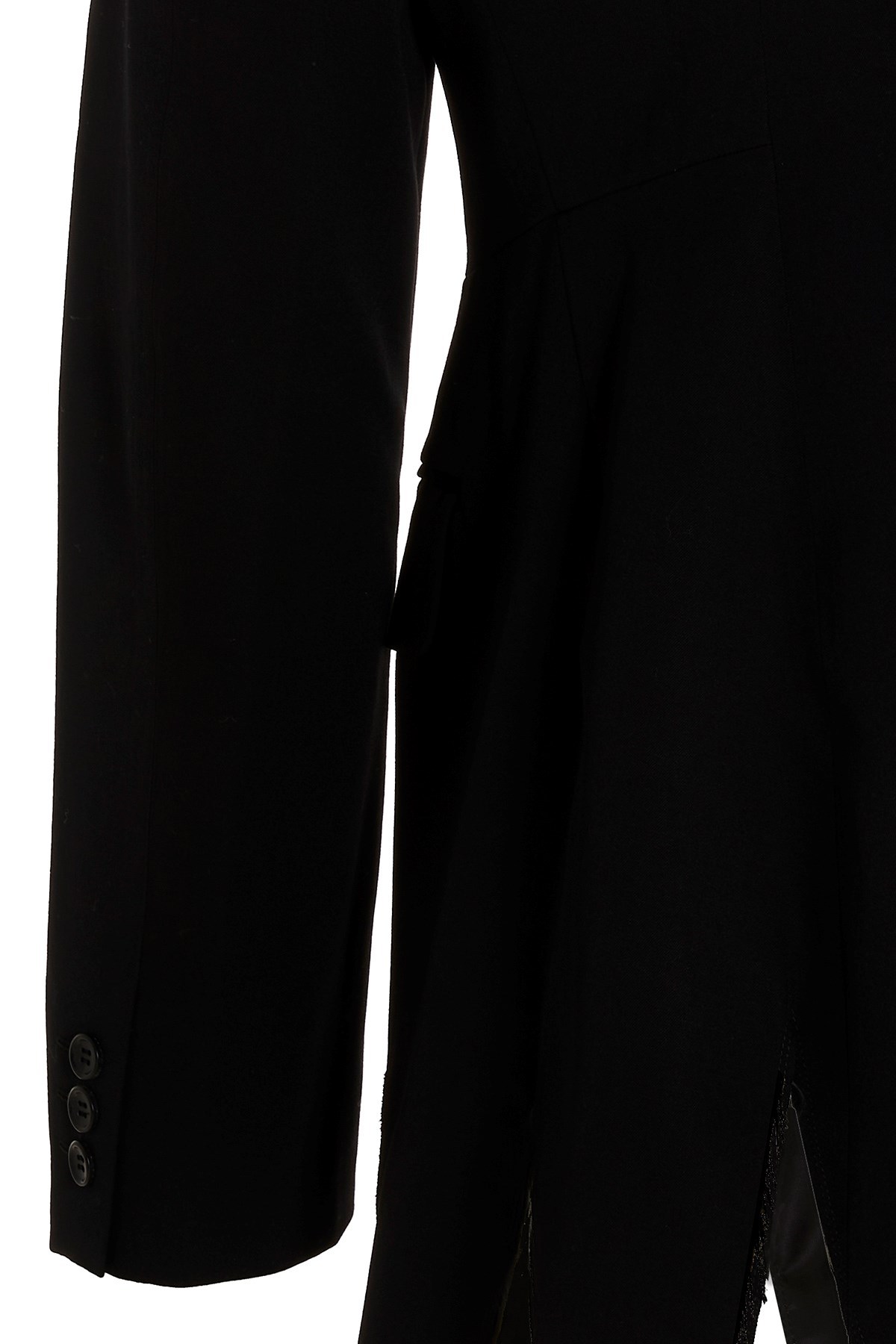 Comme Des Garçons Single-breasted Wool Blazer In Black