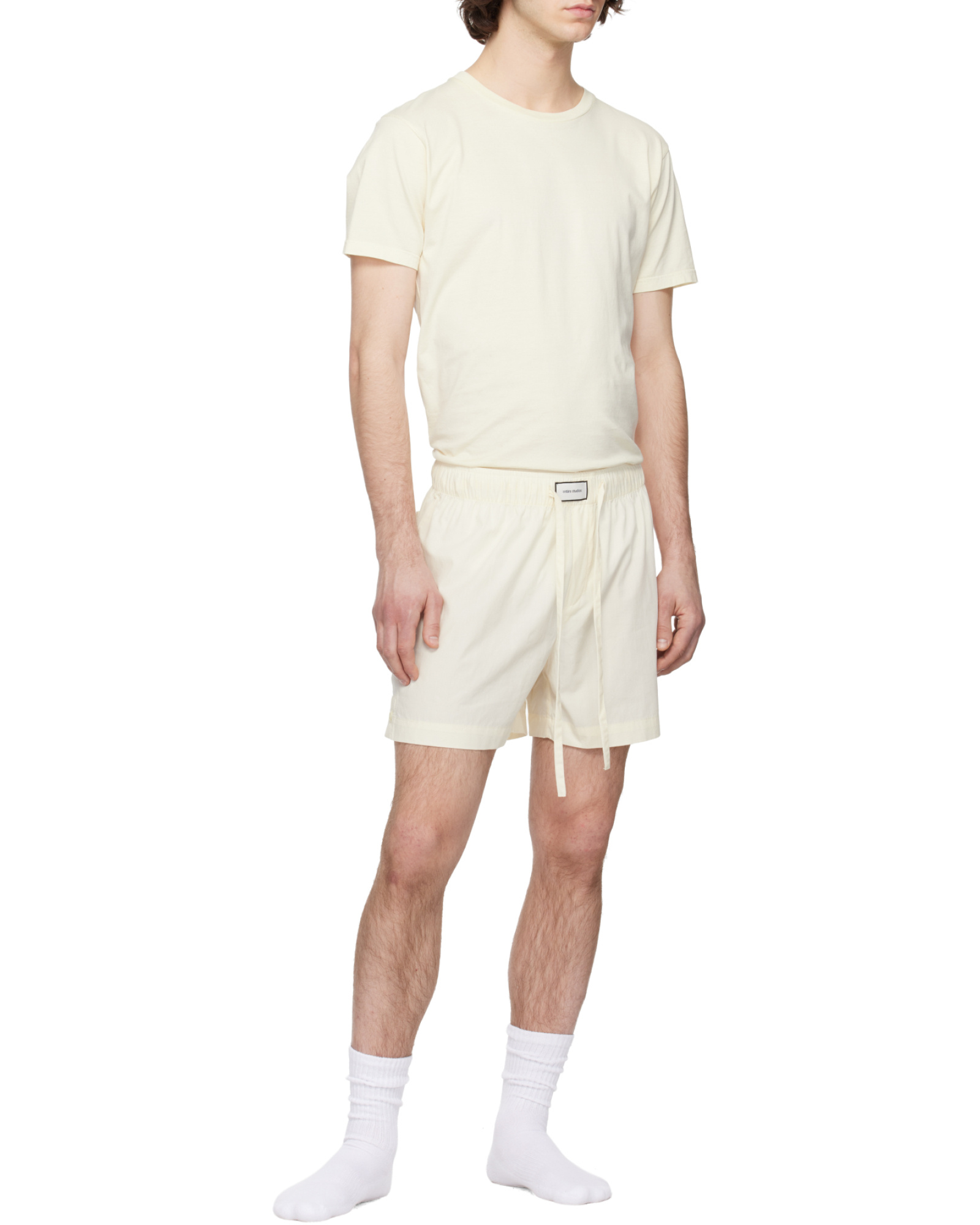 Entire Studios Drawstring Elasticated Shorts In Neutral