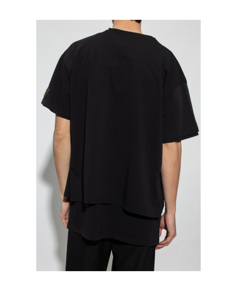 Raf Simons Graphic-print Layered T-shirt In Black