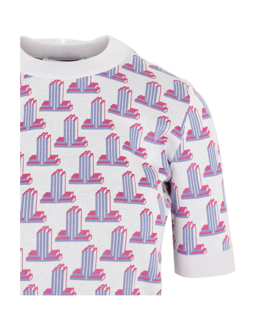 Lanvin Pattern Knitted T-shirt In White