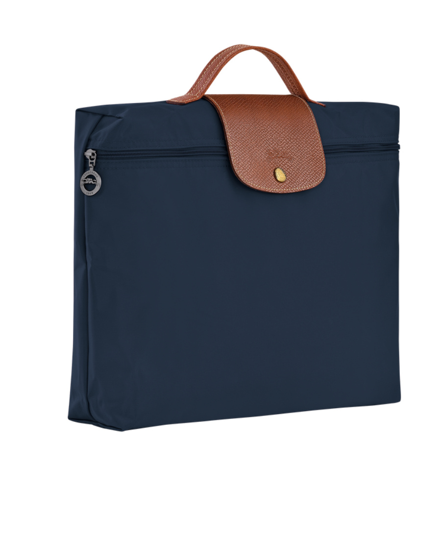 Longchamp Small Le Pliage Briefcase In Brown