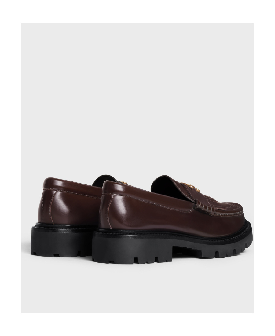 Celine Margaret Tassel Love Shoes In Brown