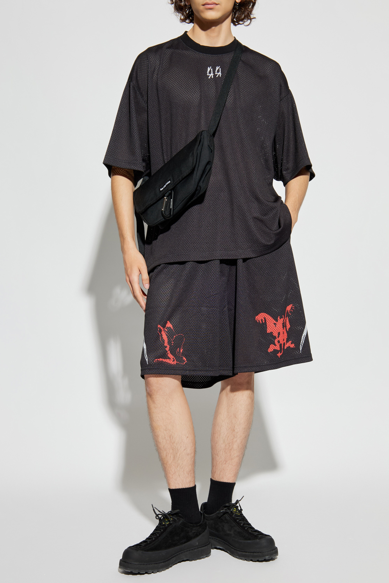 44 Label Group Elastic Waist Shorts In Black