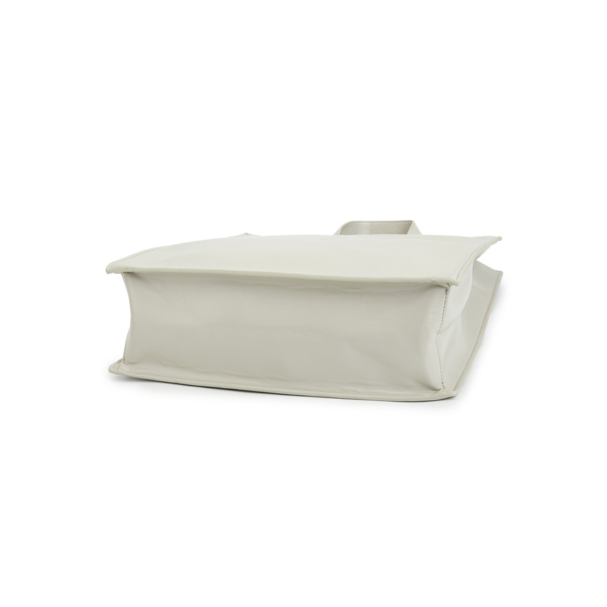 Max Mara Double Handle Shoulder Bag In White
