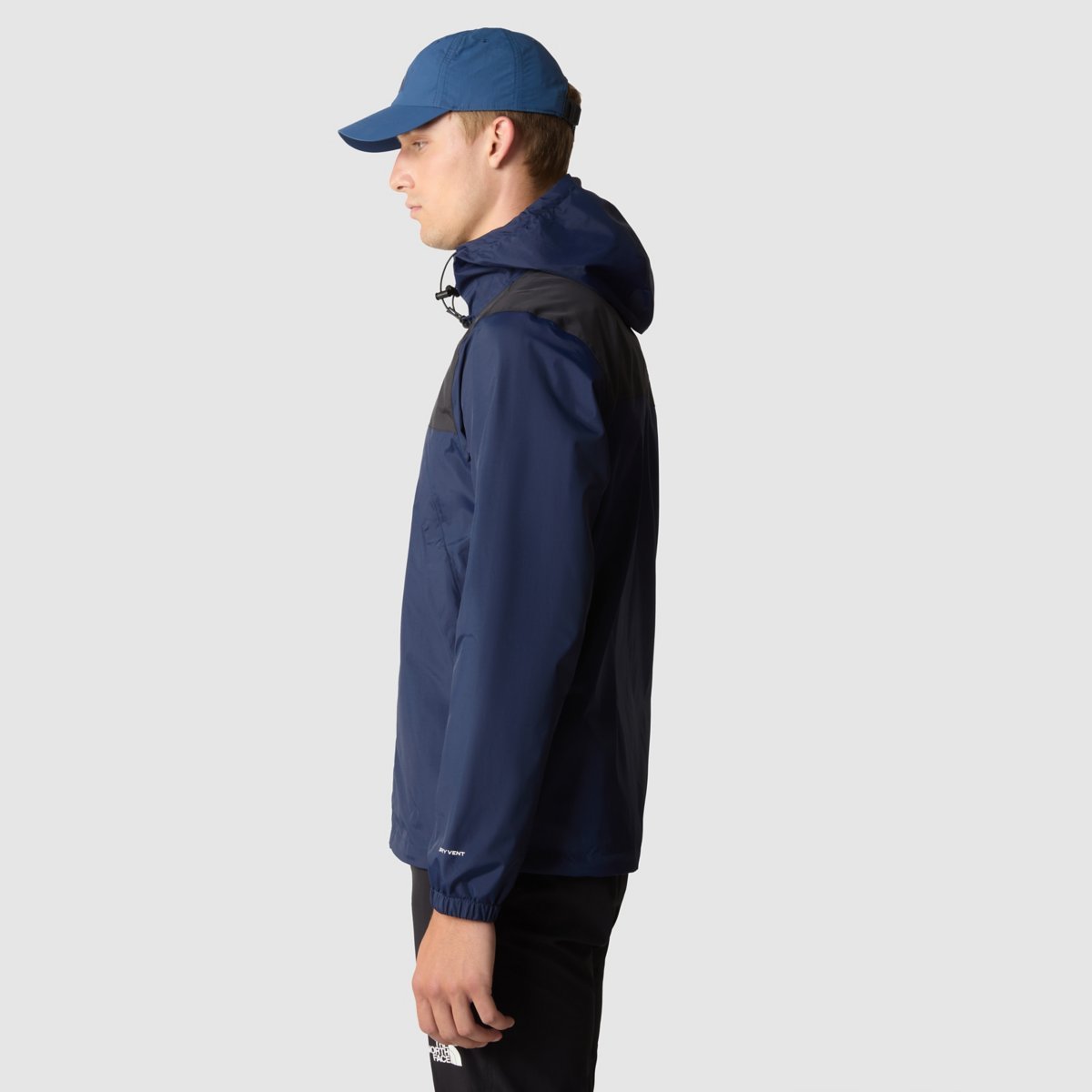 The North Face Seasonal Mountain Button Hooded Jacket In Blue