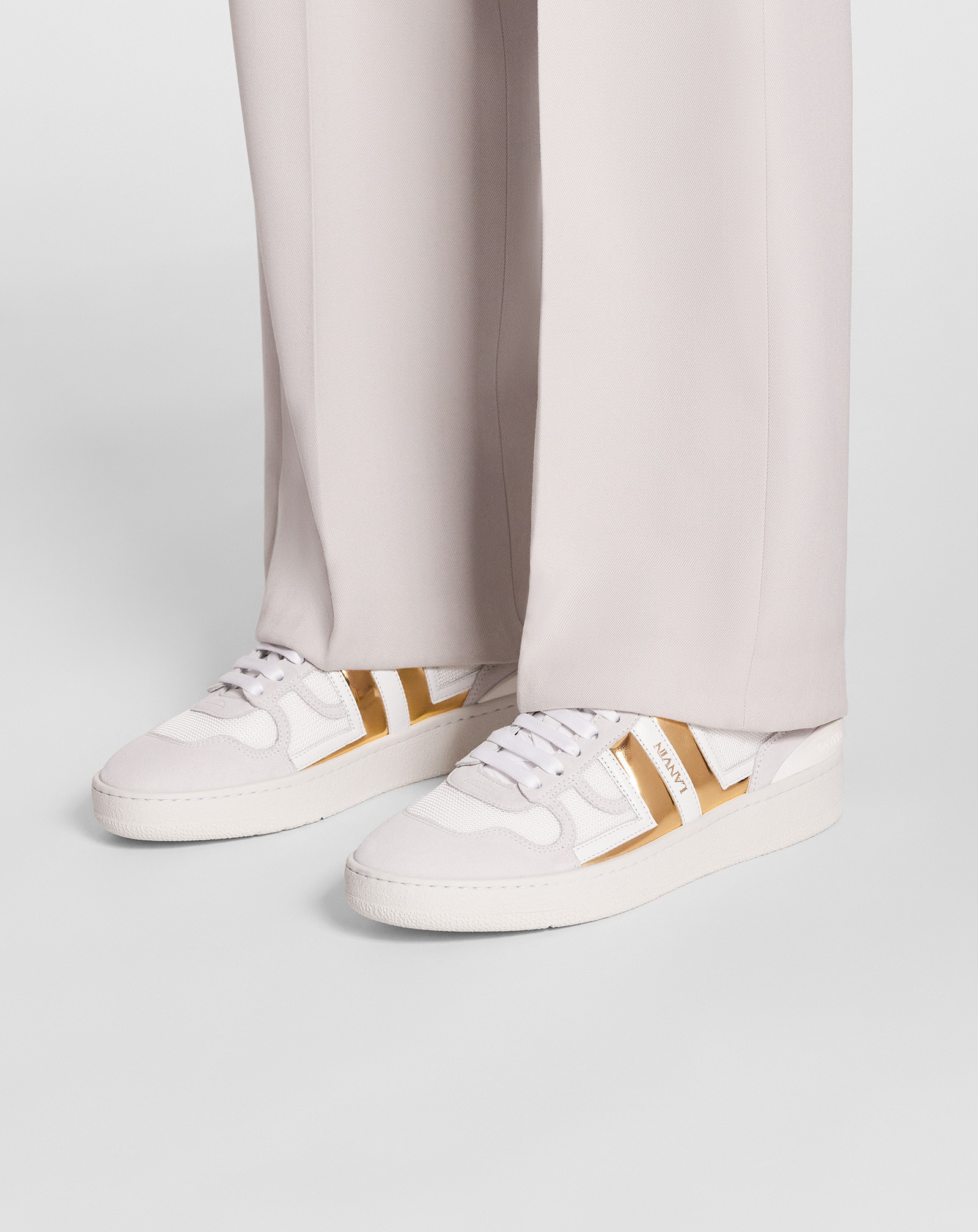 Lanvin Top Sneakers In White