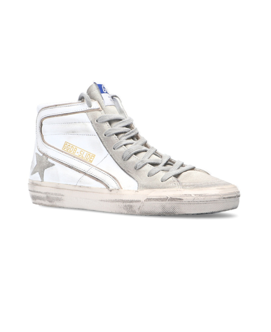 Golden Goose Slide High-top Sneakers In White