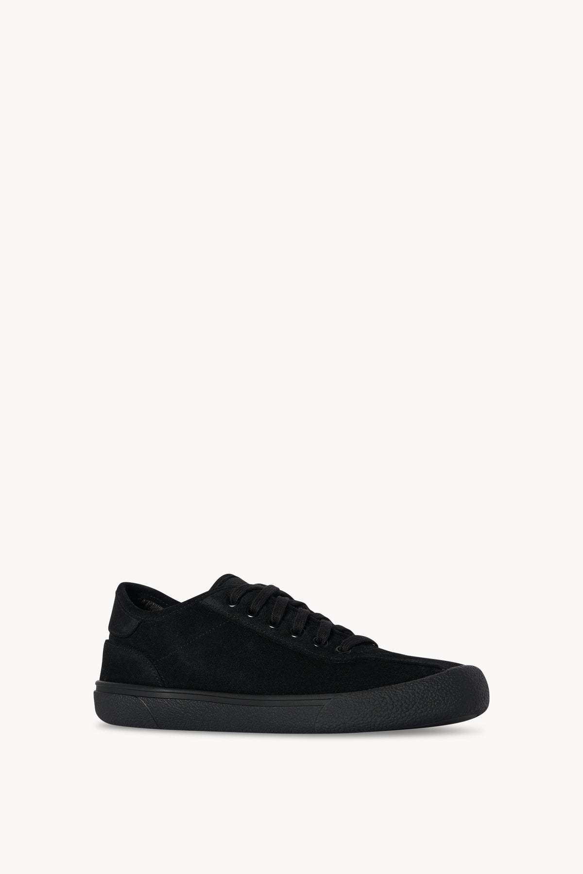The Row Suede Sneaker In Suede In Black