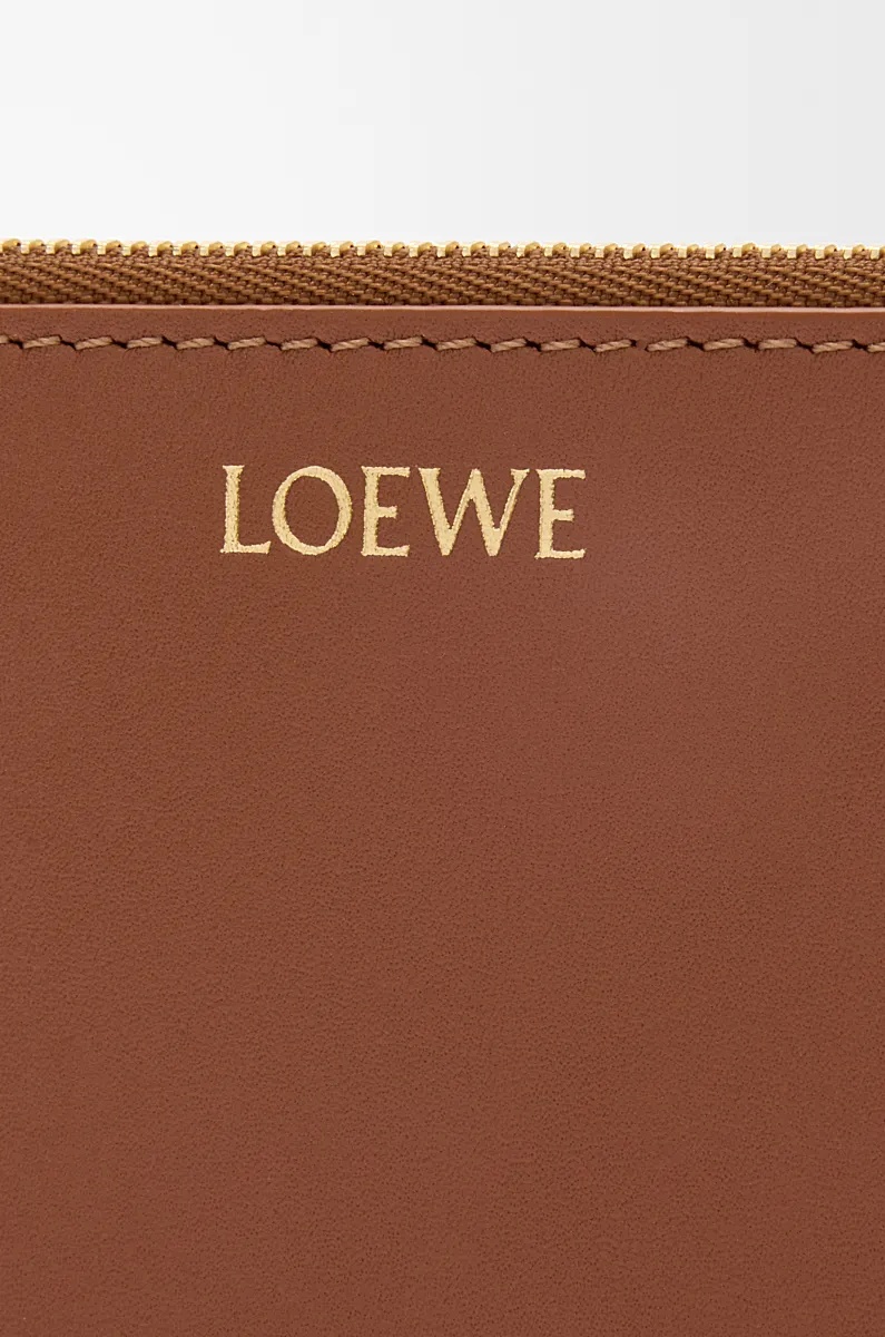 Loewe Knot Coin Cardholder In Shiny Nappa Calfskin In Brown