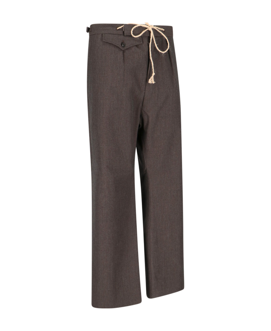 Maison Margiela Wool Pants - Brown In Brown