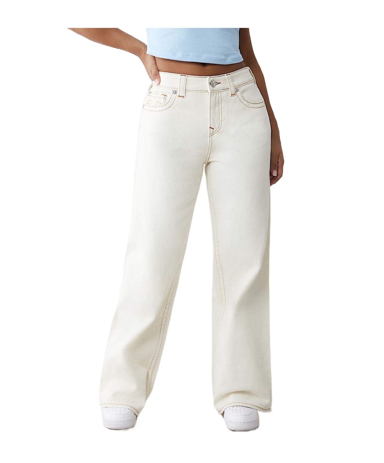 TRUE RELIGION BOBBI MID RISE BAGGY JEAN 