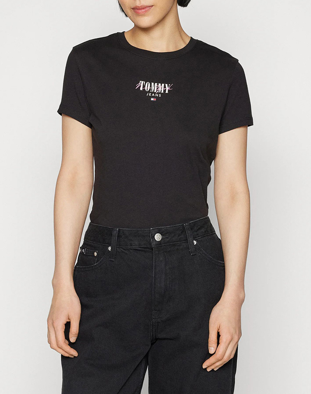 Tommy Hilfiger Tommy Jeans Logo Printed Crewneck T-shirt