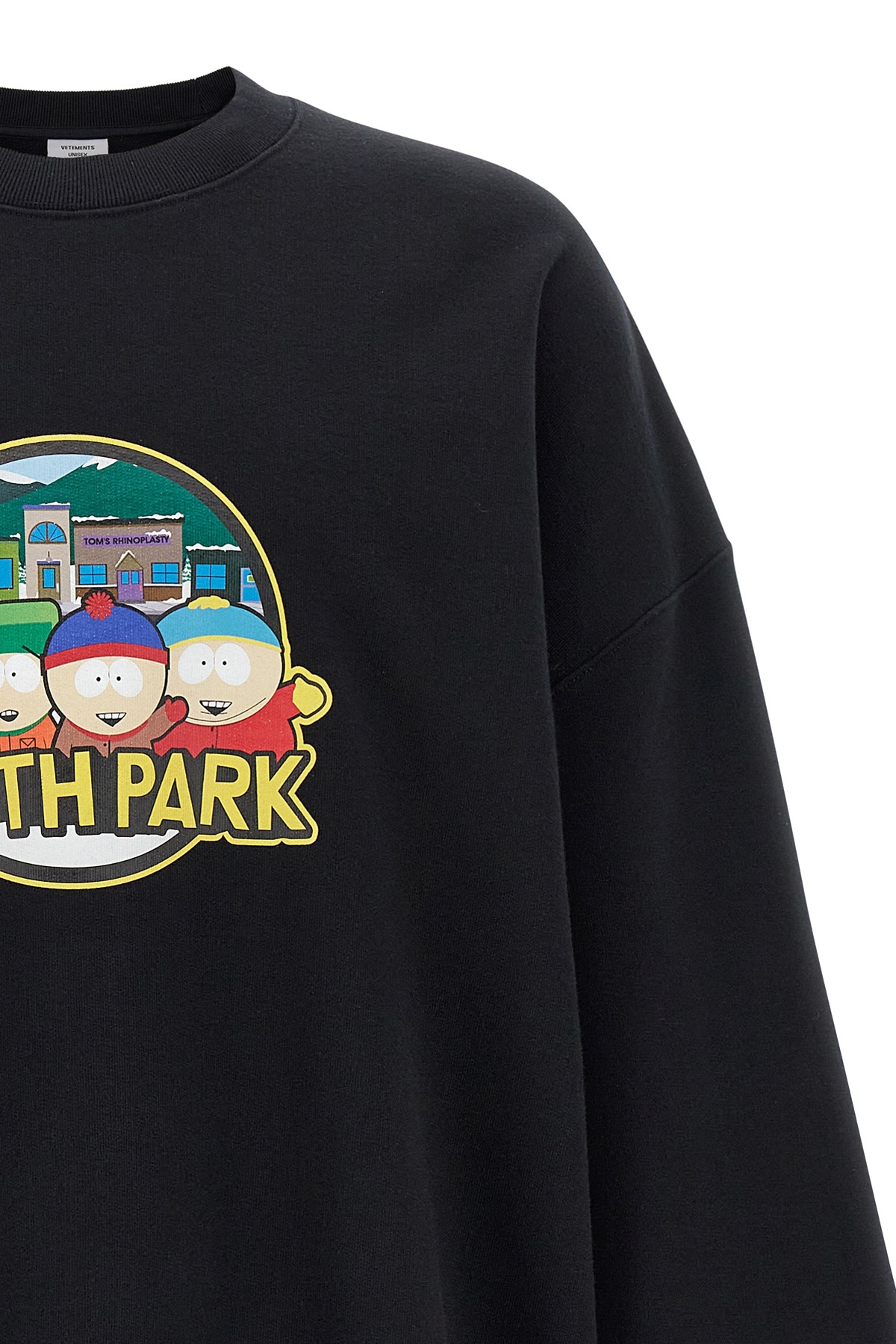 Vetements Black Runway 'south Park' Oversized Sweatshirt In Black