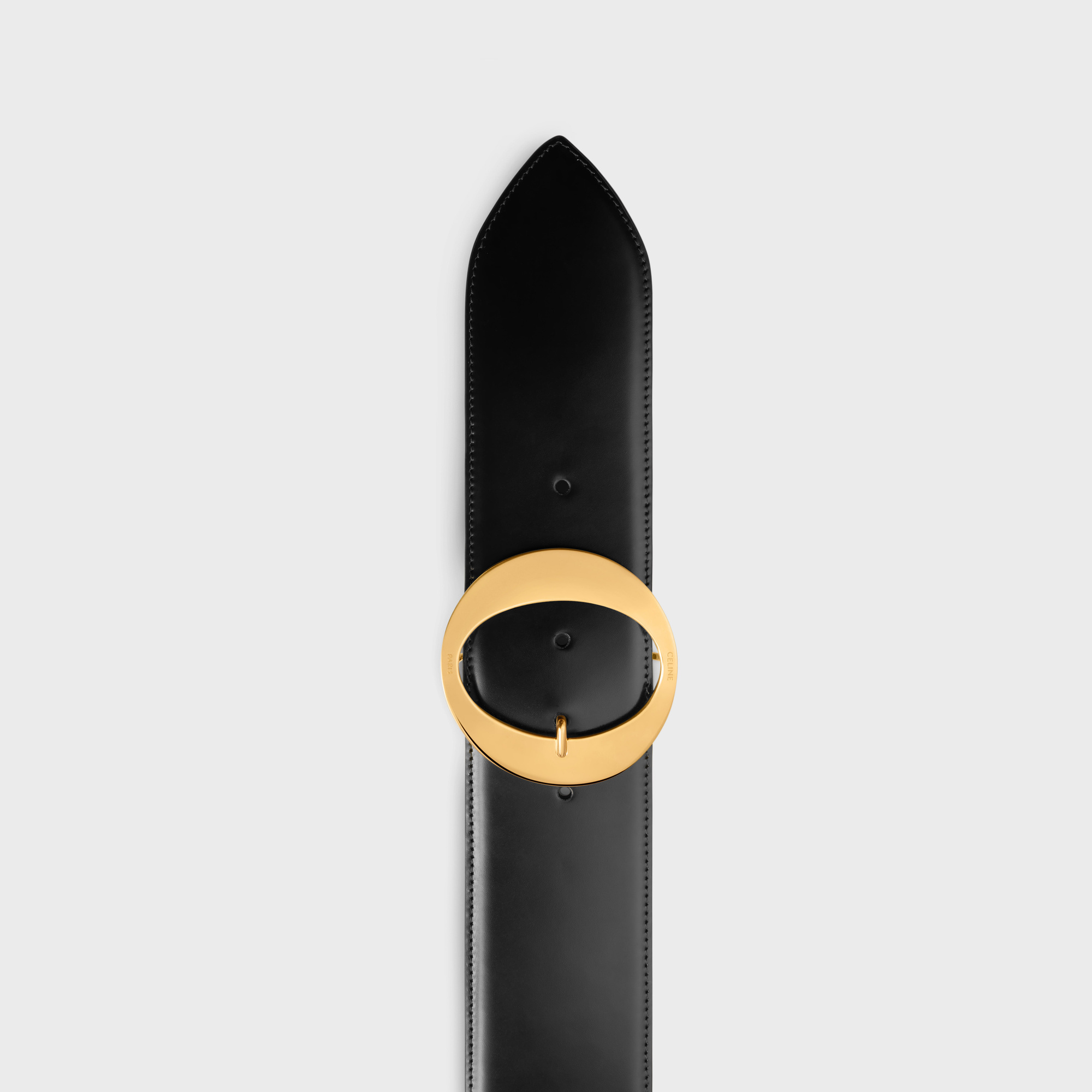 Celine Bc-12 Taurillon Belt In Black