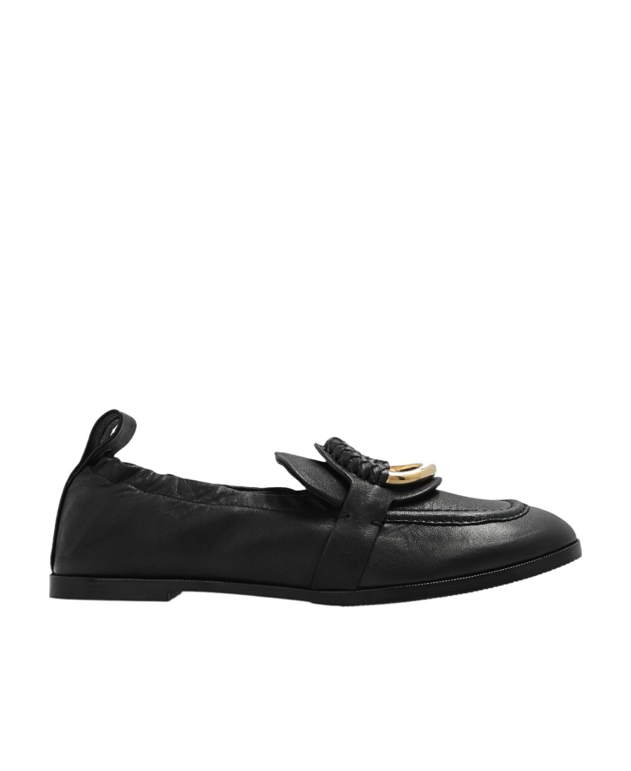 See By Chloé Ring Flat Shoes In Black