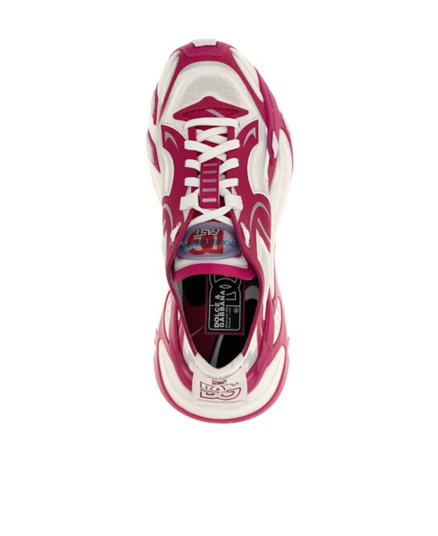 Dolce & Gabbana Fast Panelled Low-top Sneakers In White