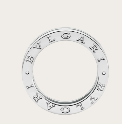 Bvlgari White Gold And Diamond B. Zero1 One-band Ring In White
