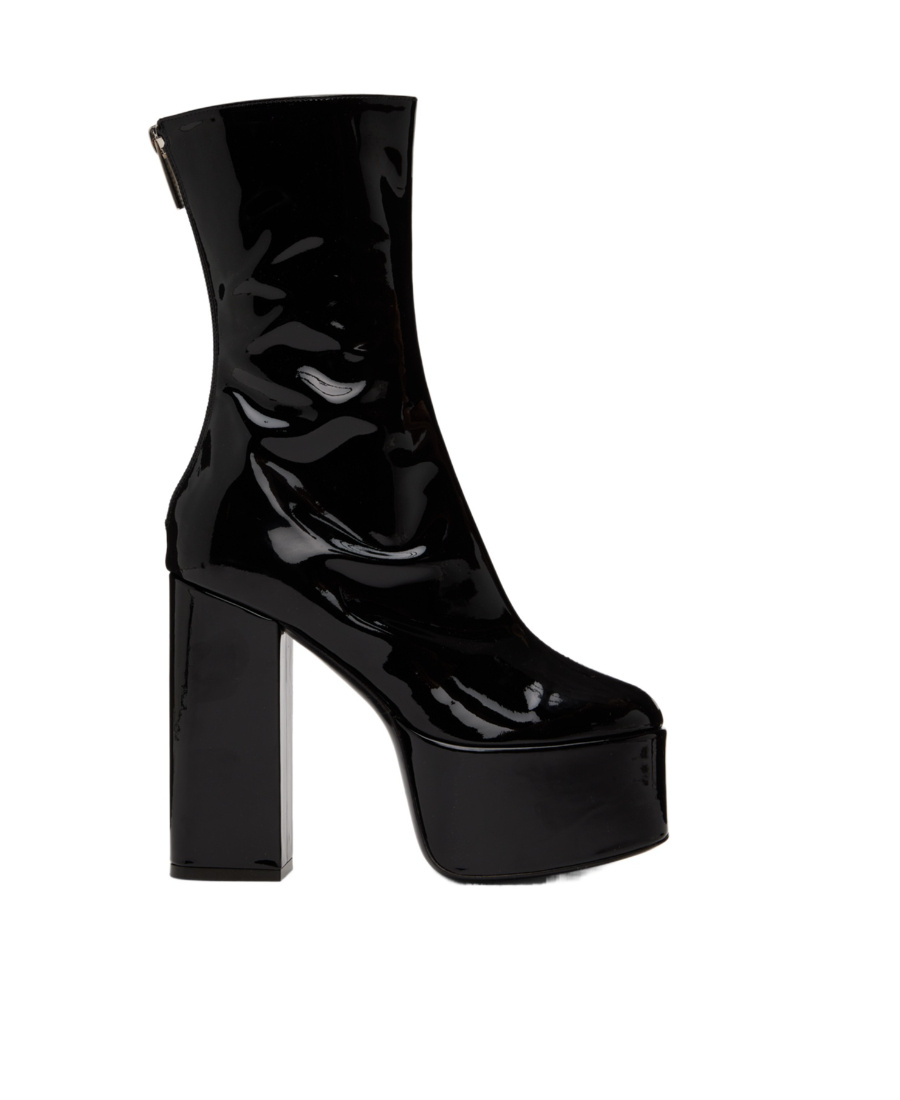 Paris Texas Lexy Block-heel Platform Booties In Black