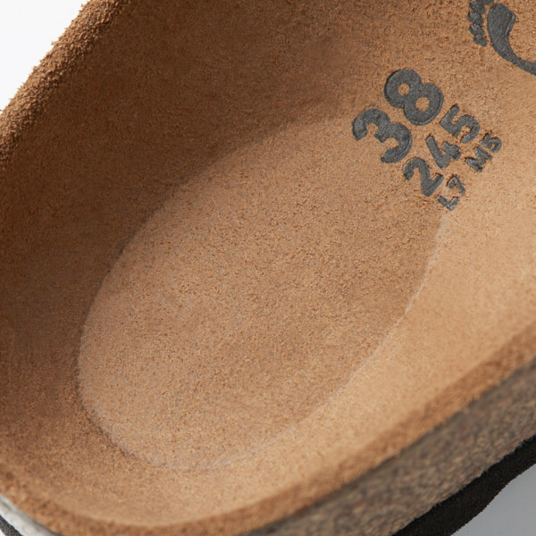 Birkenstock Boston Big Buckle Shearling Mules In Black