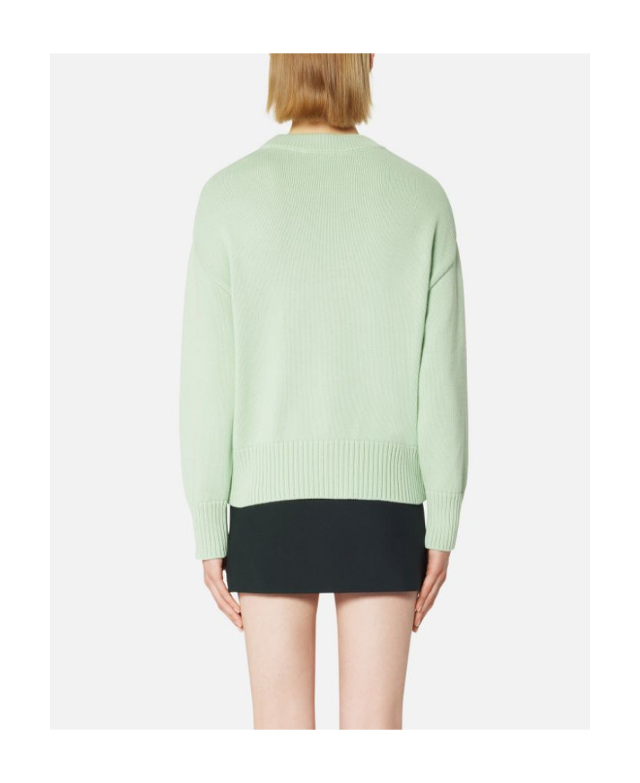 Ami Alexandre Mattiussi Oversize Ami De Coeur Jumper In Green