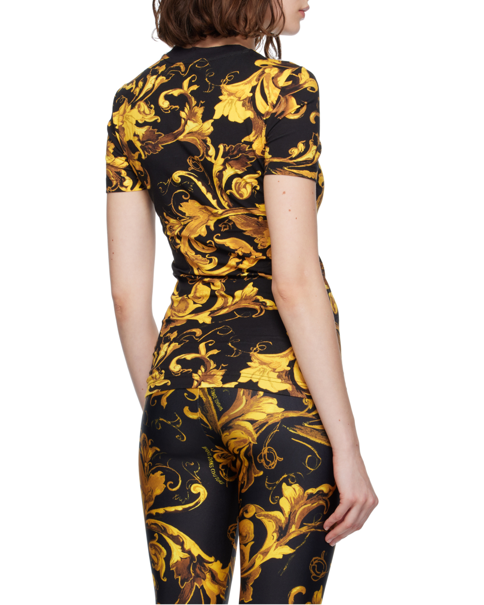 Versace Jeans Locke Printed Short Sleeve Crewneck T-shirt In Multi