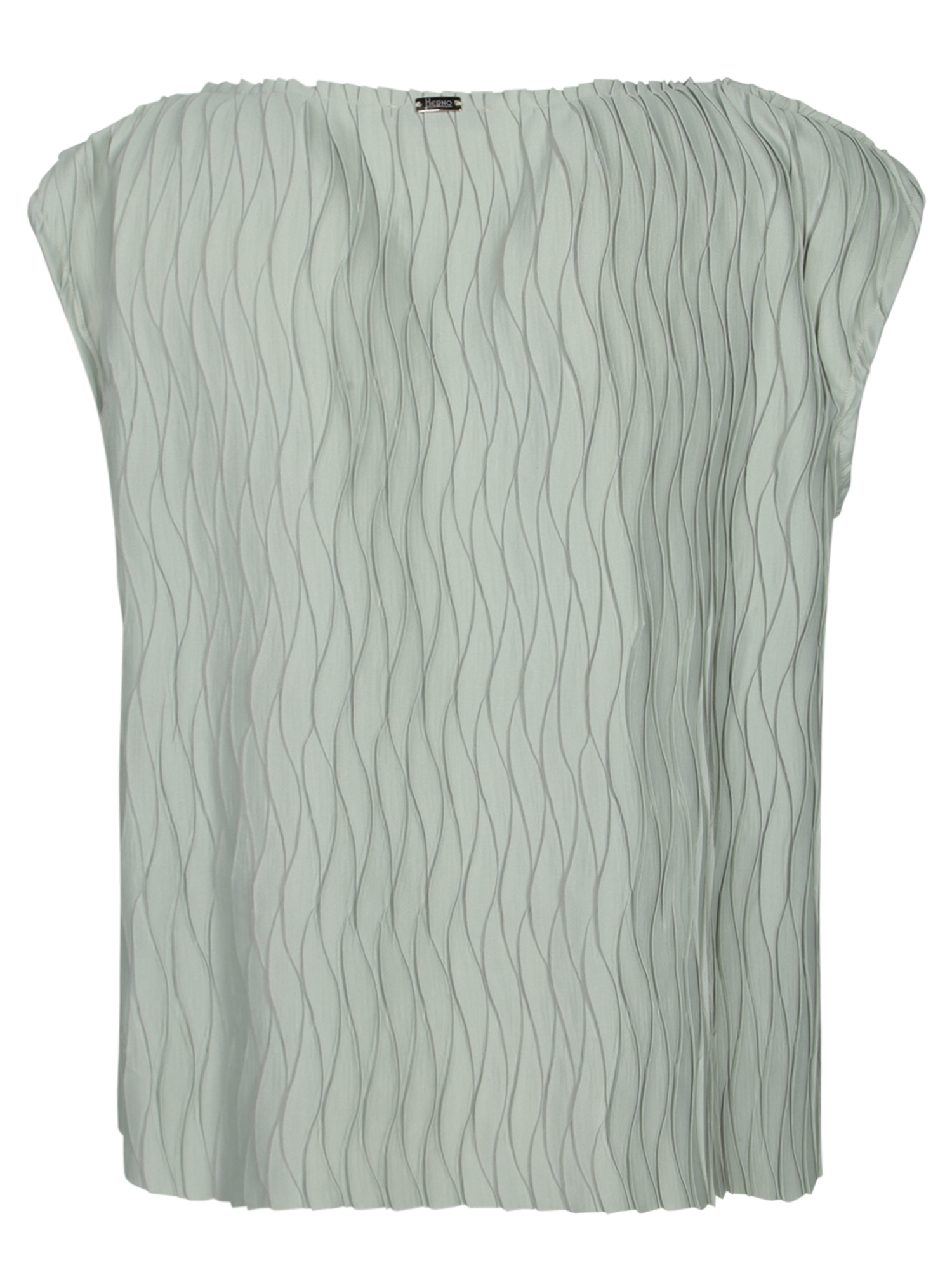 Herno Light Green Embossed Jersey Top