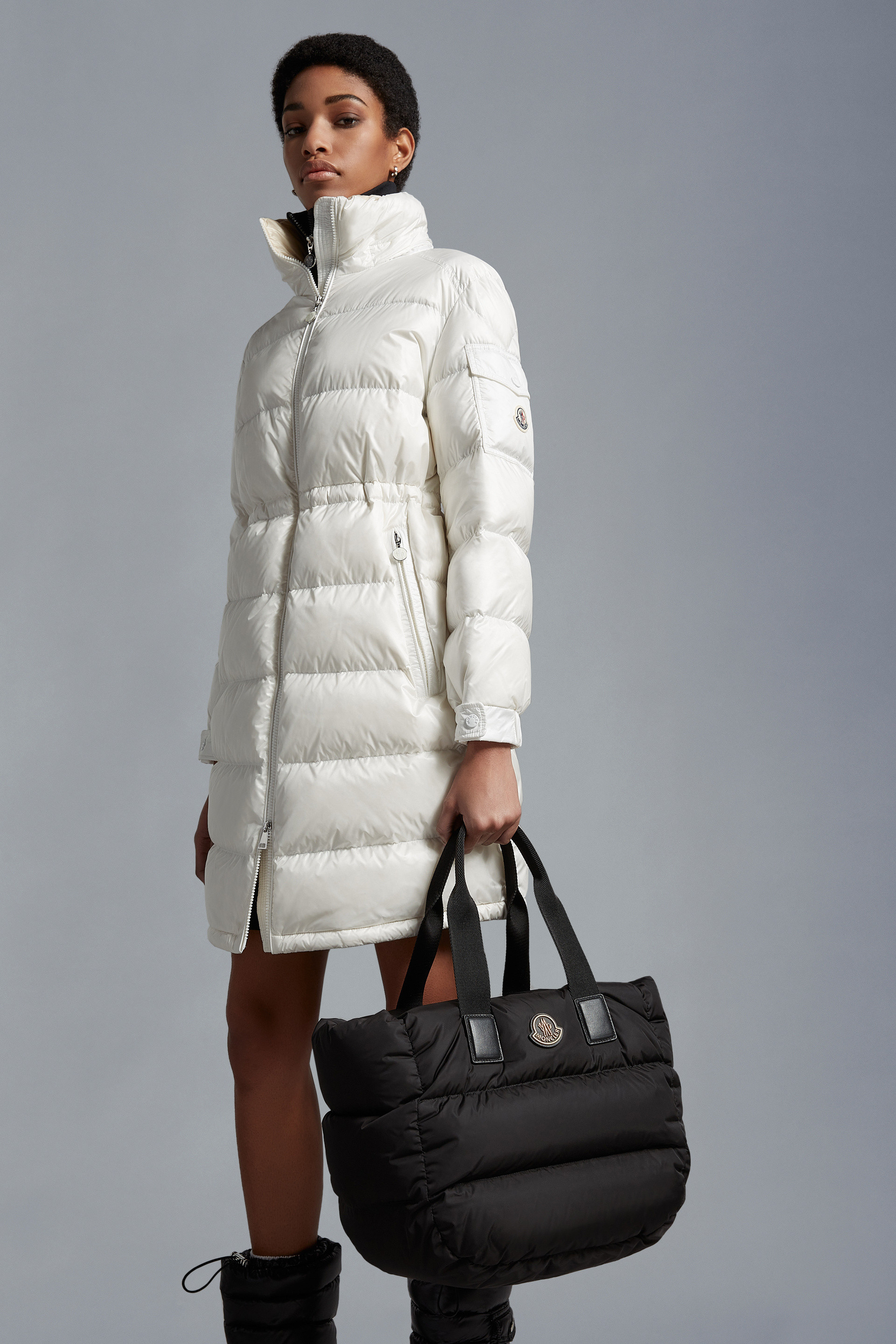 Moncler Caradoc Padded Tote Bag In Black