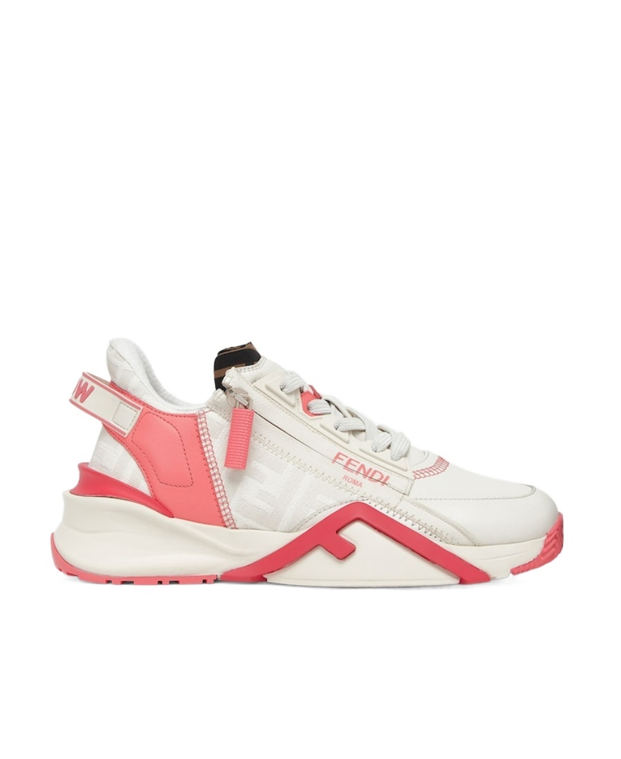 Fendi White Leather Low-tops In White