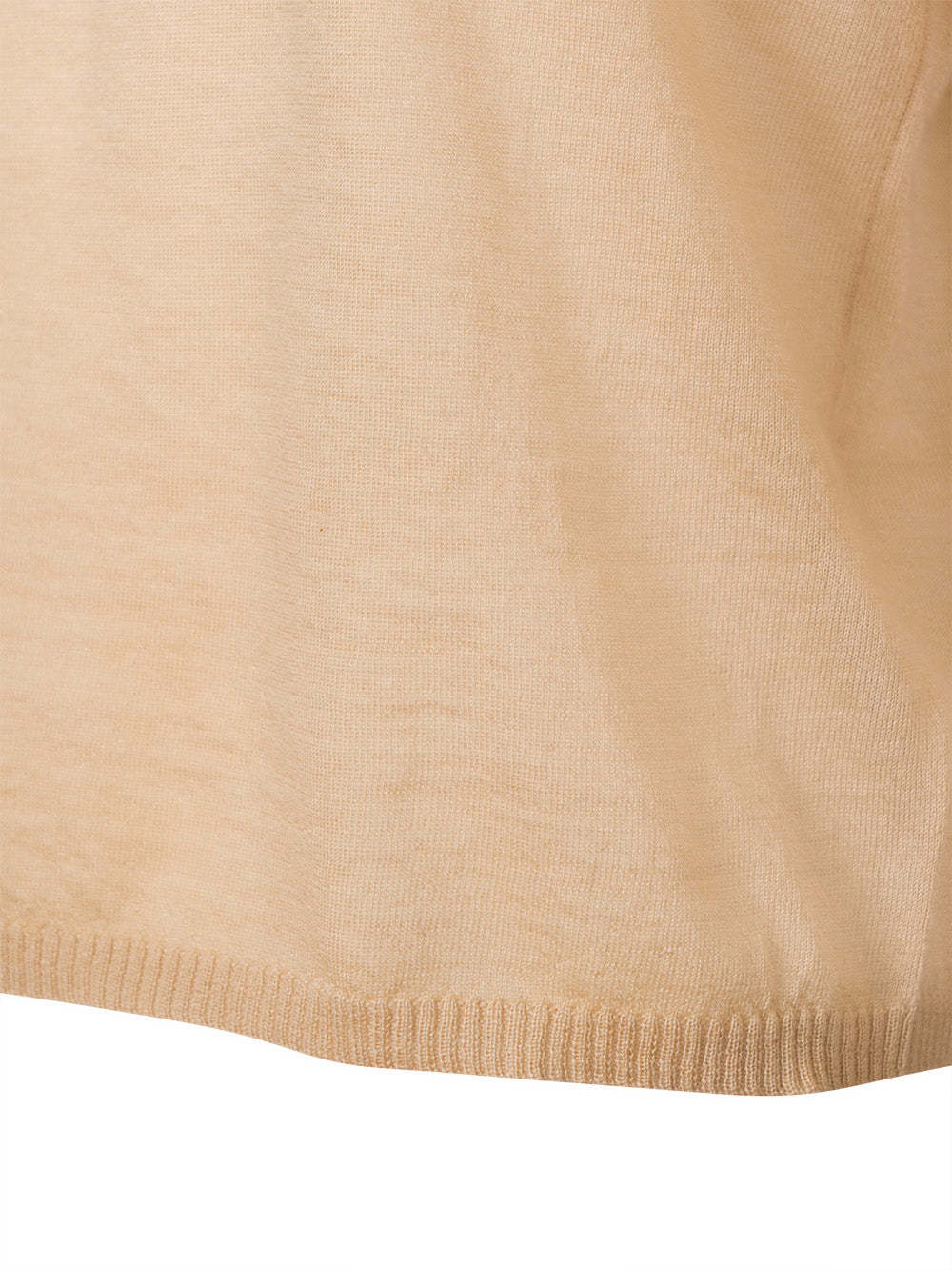 Max Mara Round-neck And Long-sleeved Sweater In Nude