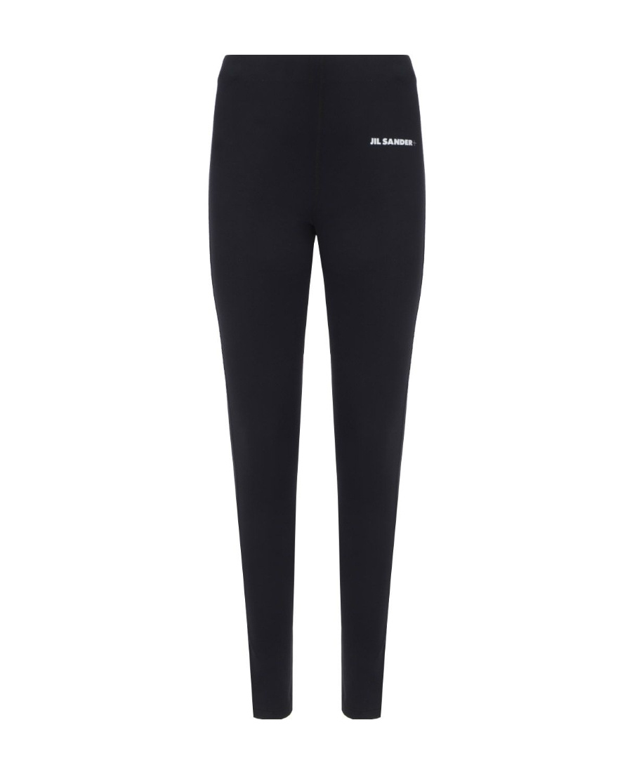 Jil Sander Logo-print Leggings In Black