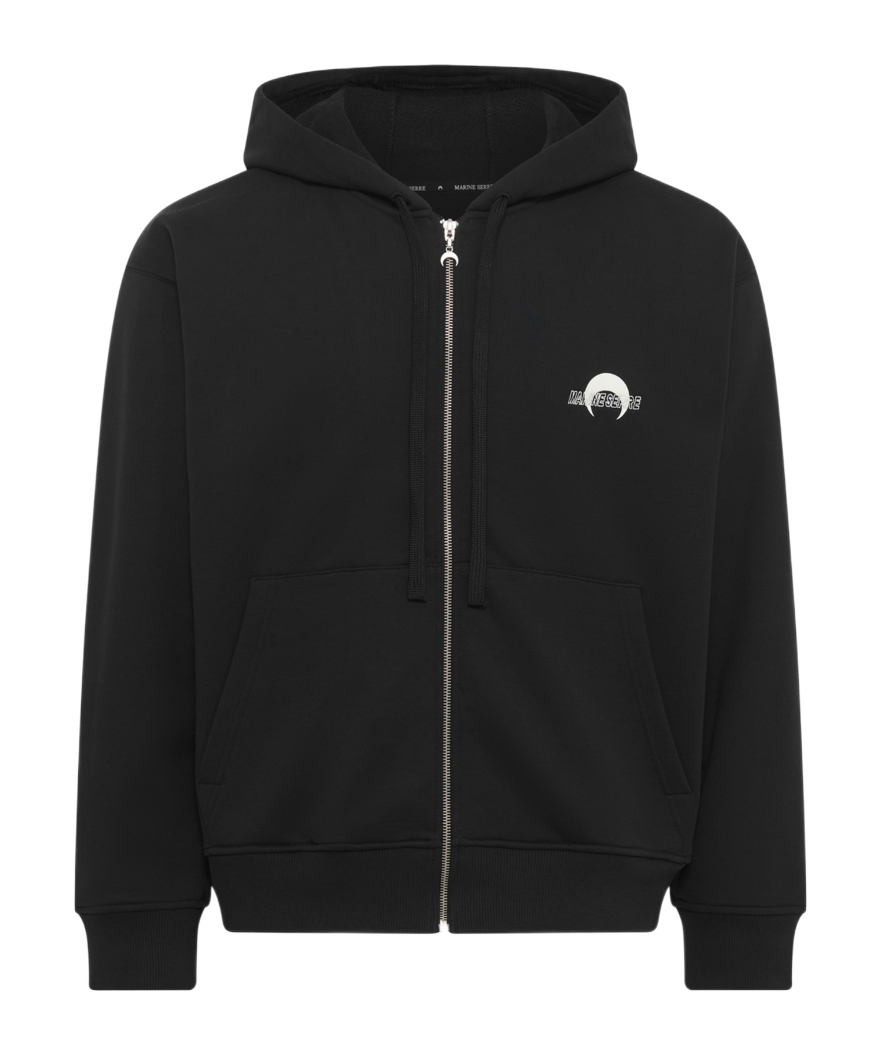 Marine Serre Long-sleeved Hooded Sweatshirt