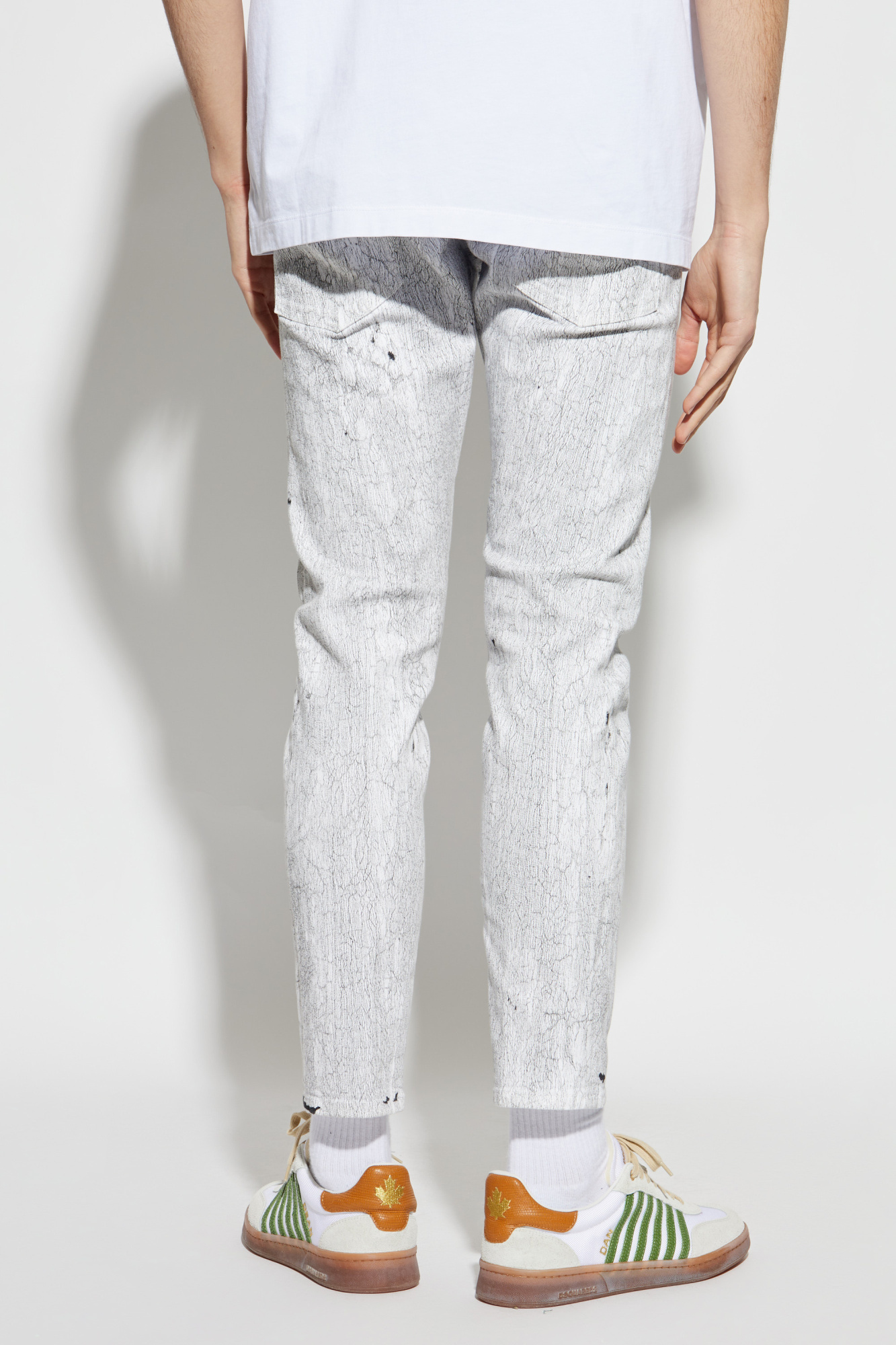 DSQUARED2 DSQUARED2 CRINKLED SLIM SKATER JEANS