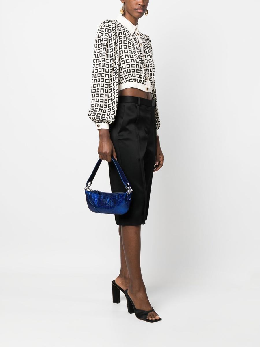 By Far Logo Handbag In Blue