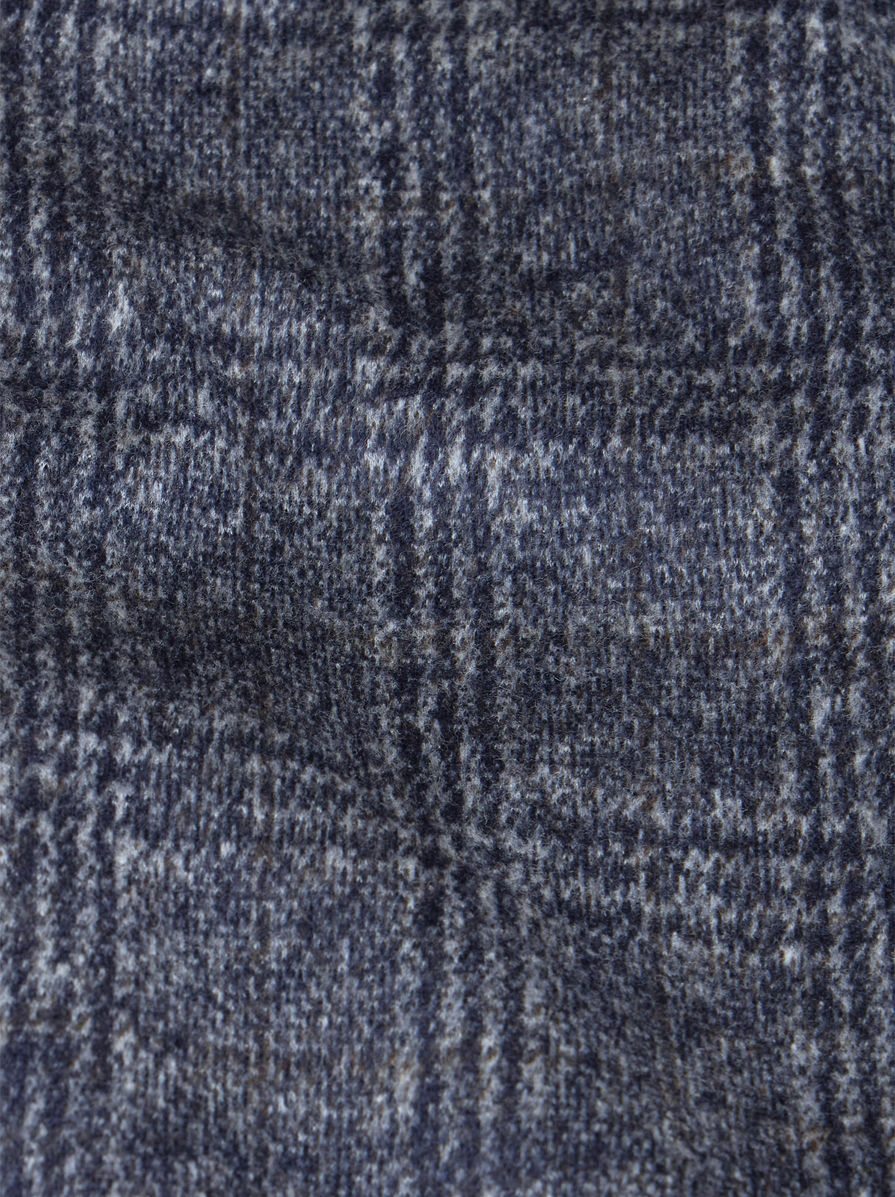 Etro Checked Single-breasted Blazer In Blue