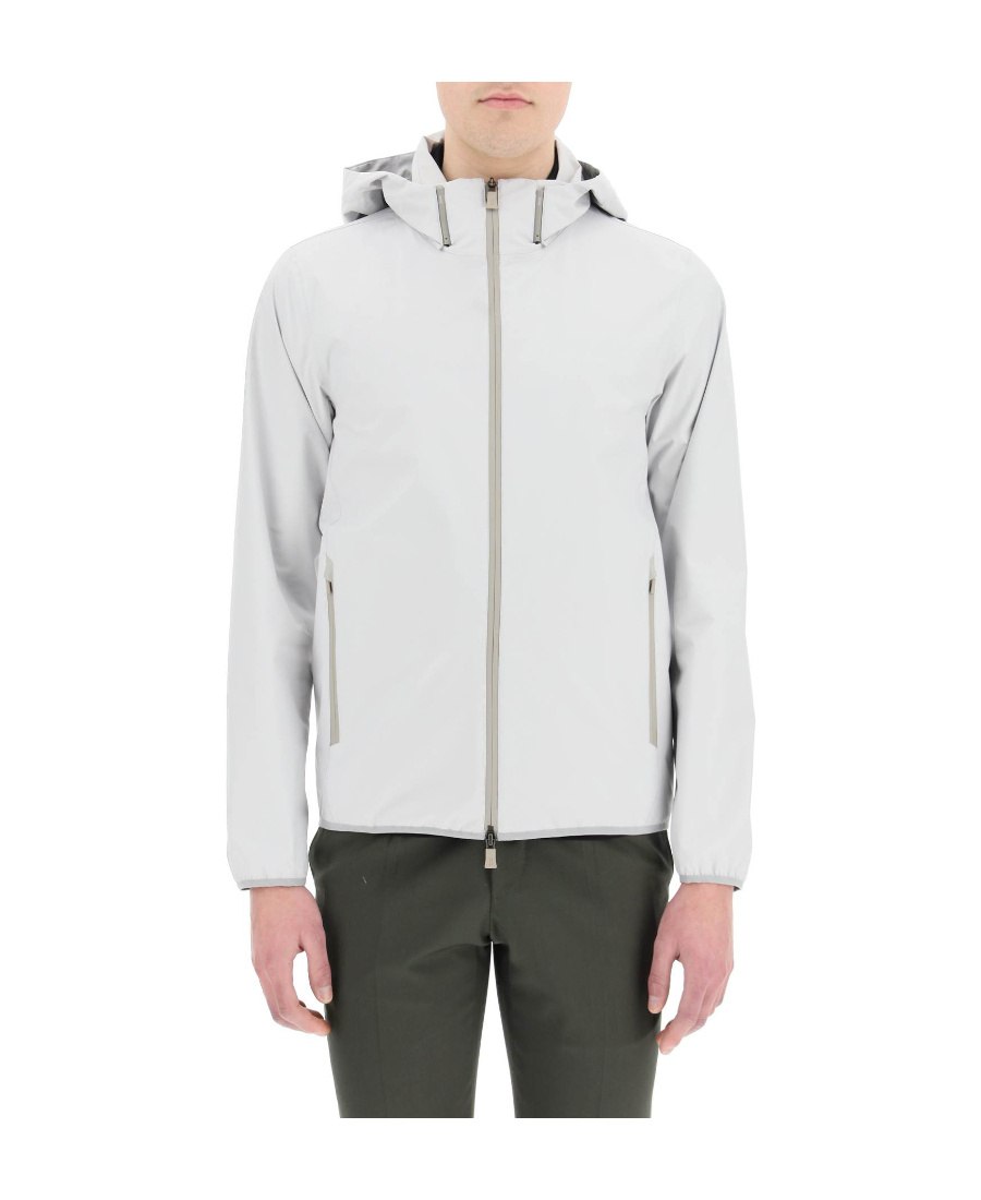 Herno Laminar Windbreaker Jacket In Gore-tex In White