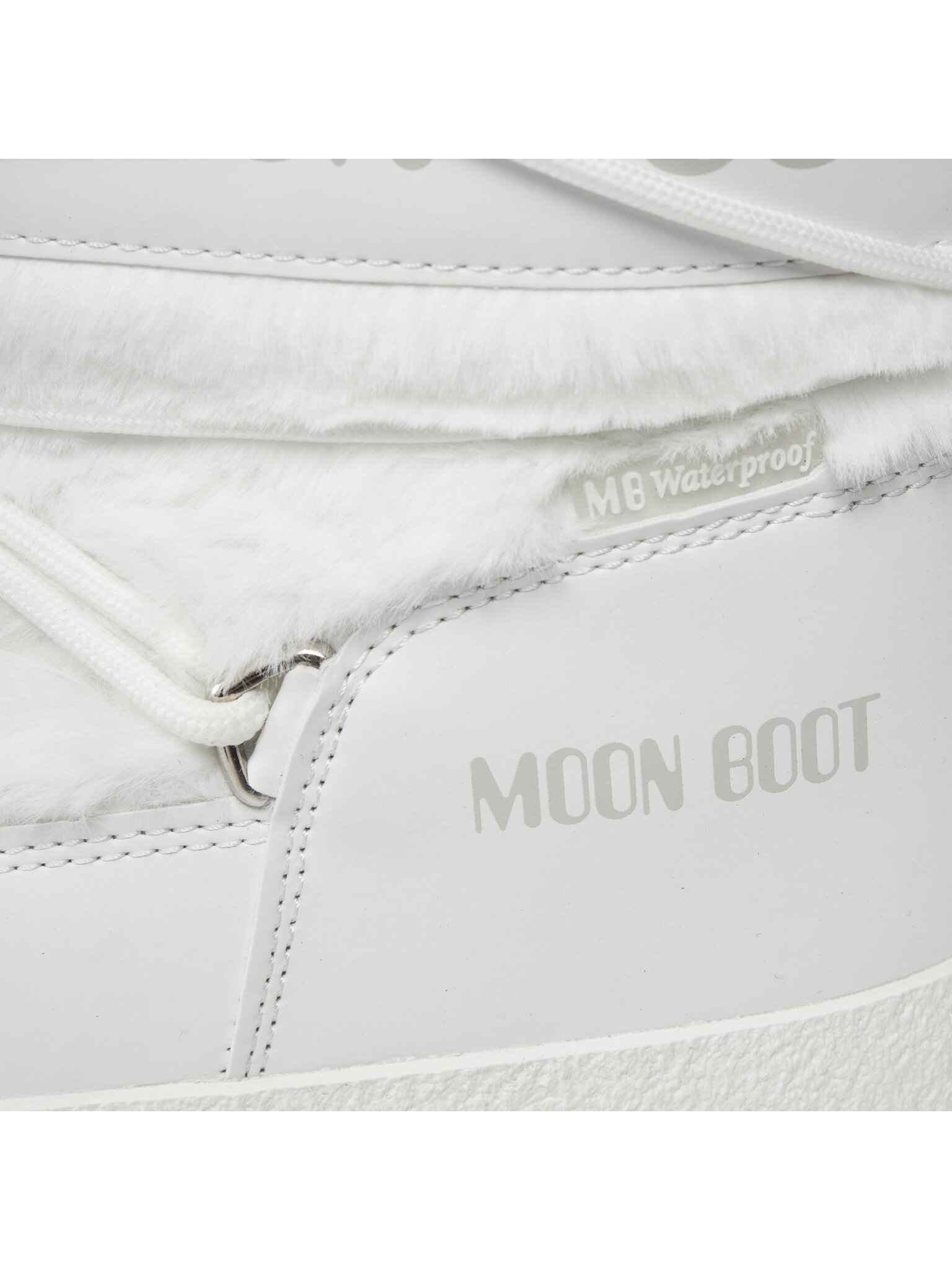 Shop Moon Boot Round-head Short Boots In White
