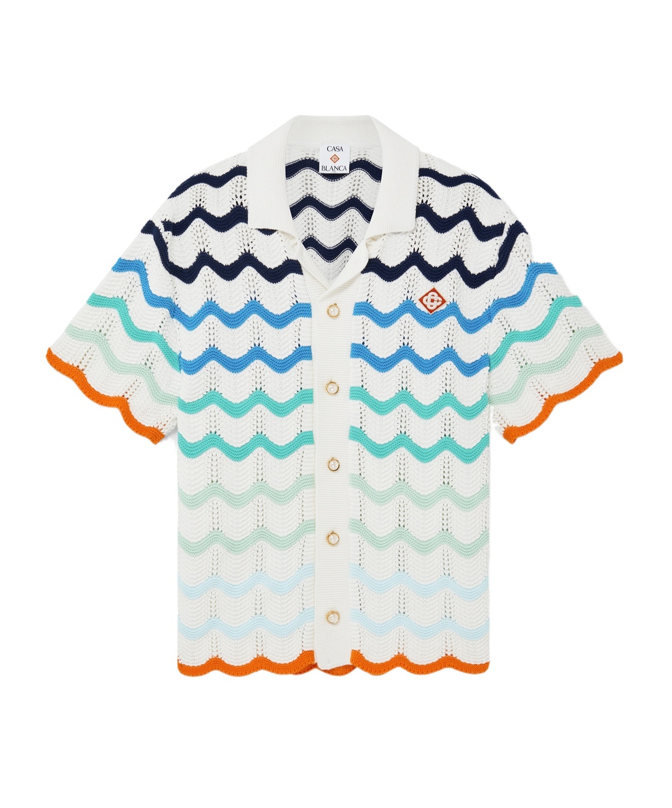 Casablanca Wave Shirt In White