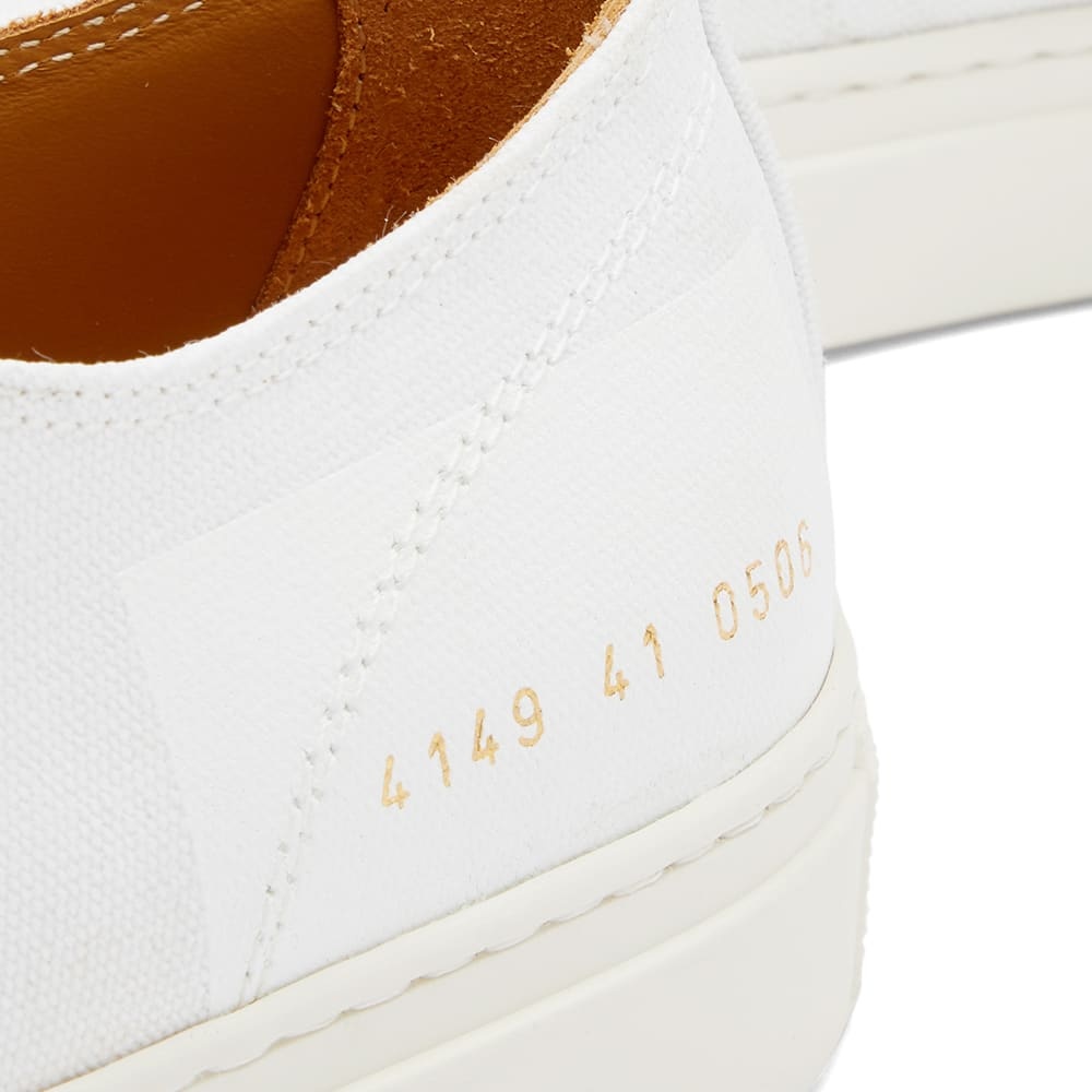 Common Projects Logo-lacing Low-cut Casual Sneakers In White