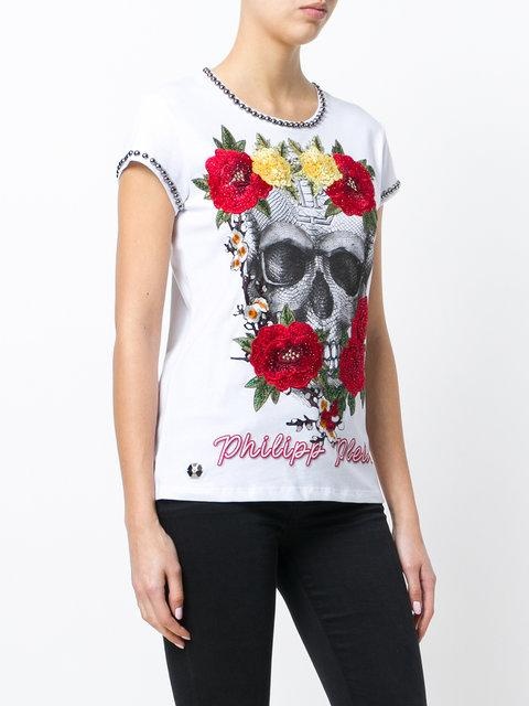 Philipp Plein Logo Details T-shirt In White