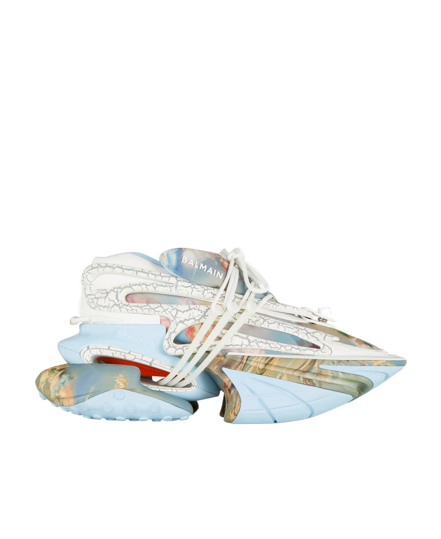 BALMAIN UNICORN TRAINERS IN PRINTED NEOPRENE