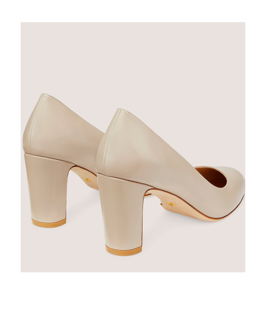 Stuart Weitzman Logo High Heels In Nude