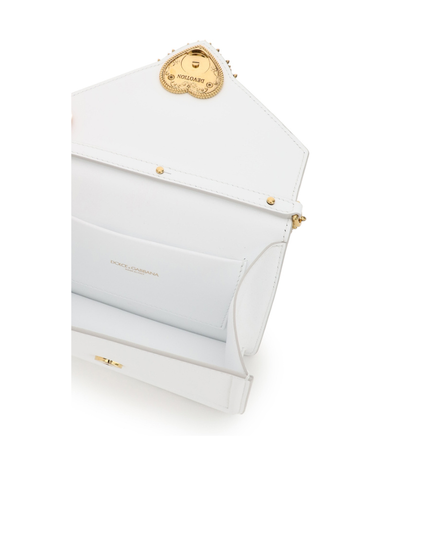 Dolce & Gabbana Mini Devotion Top-handle Bag In White
