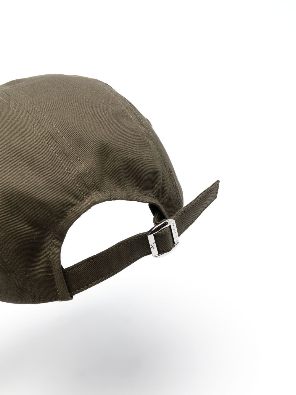 Maison Kitsuné Logo-print Cotton Cap In Green