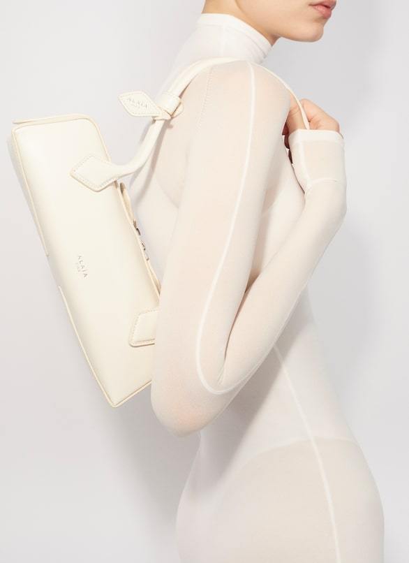 Alaïa Alaia Borsa Le Teckel Small Greige Women In White