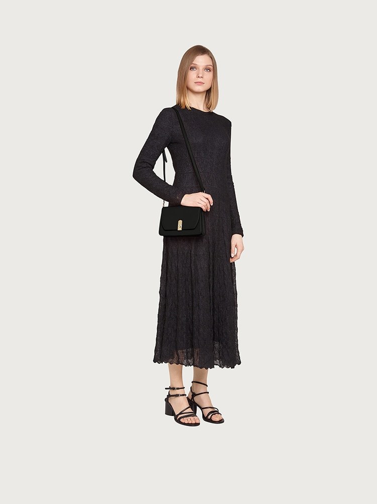 Ferragamo Boxyz Mini Shoulder Bag In Black