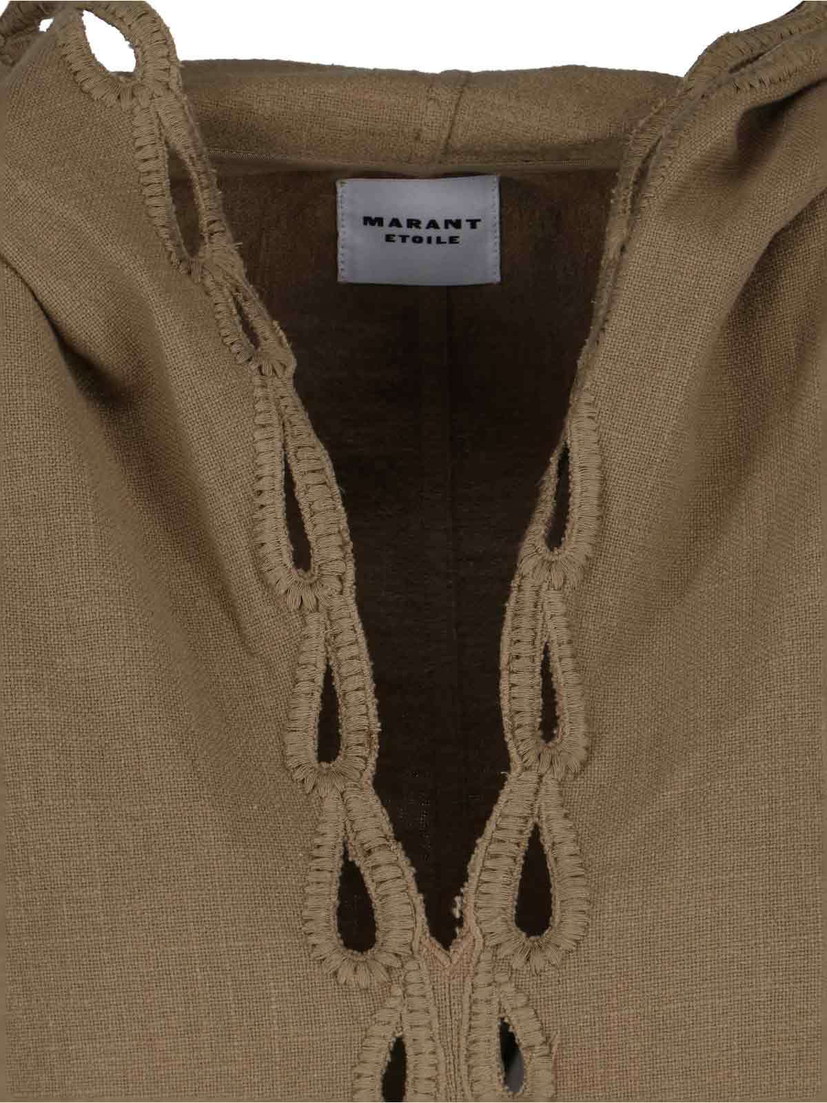 Isabel Marant Étoile Long Sleeve Hoodies In Brown