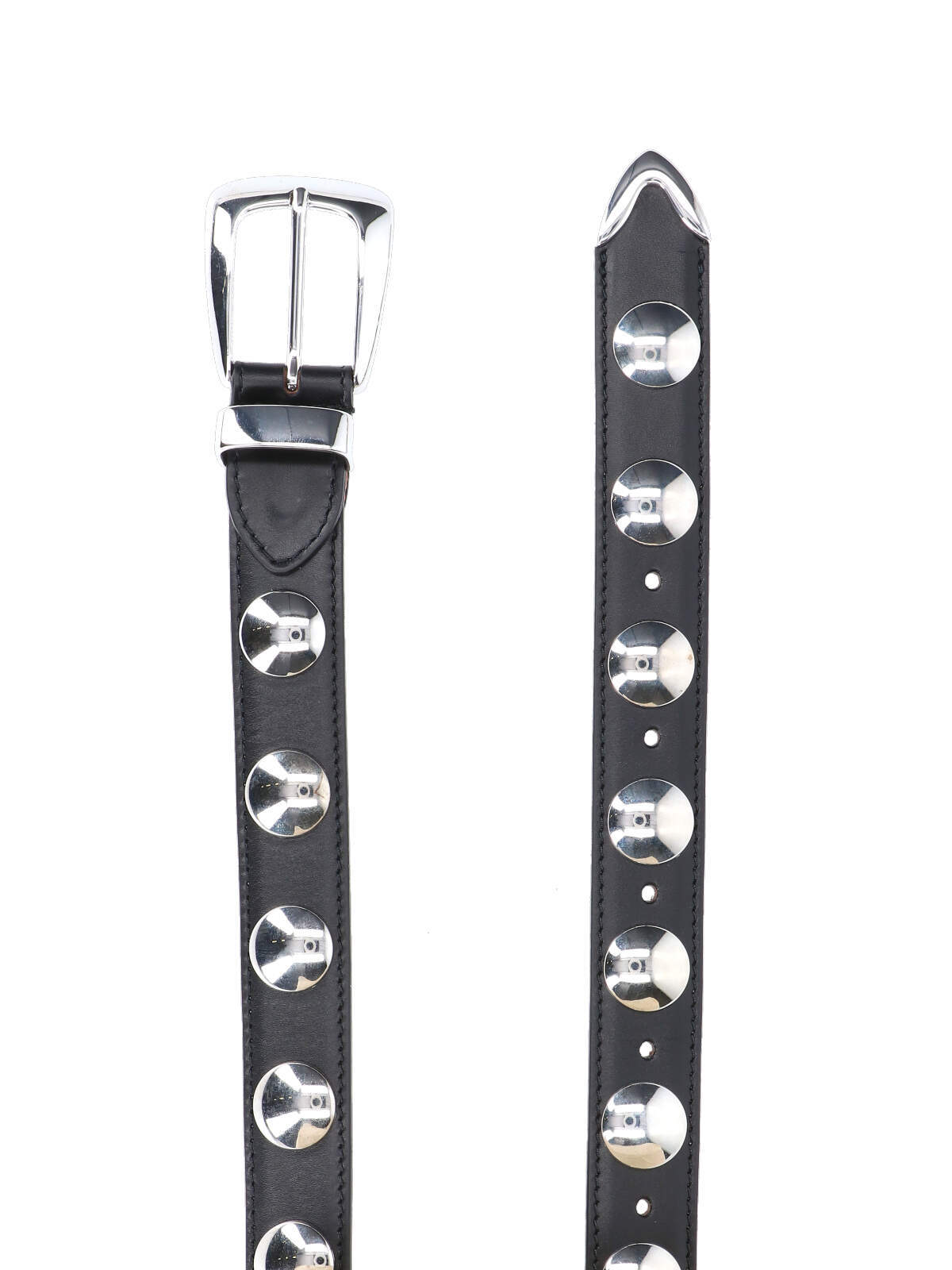 Khaite Stud-detailed Buckled Belt In Black