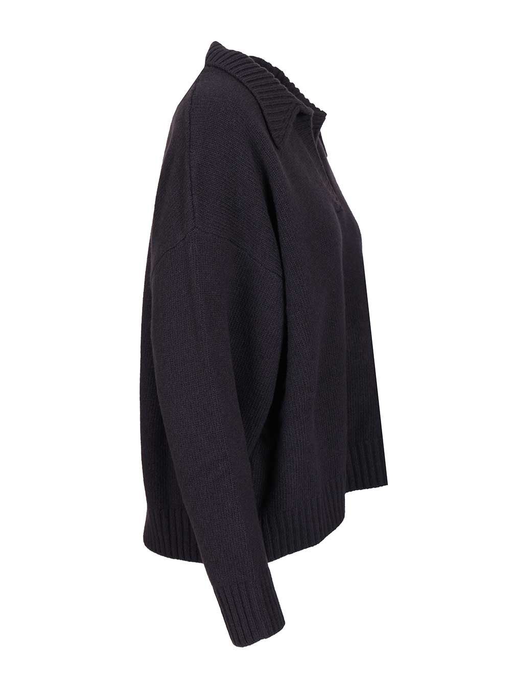 Weekend Max Mara Agre Polo Vest. Uomo Knitwear Blue In Black