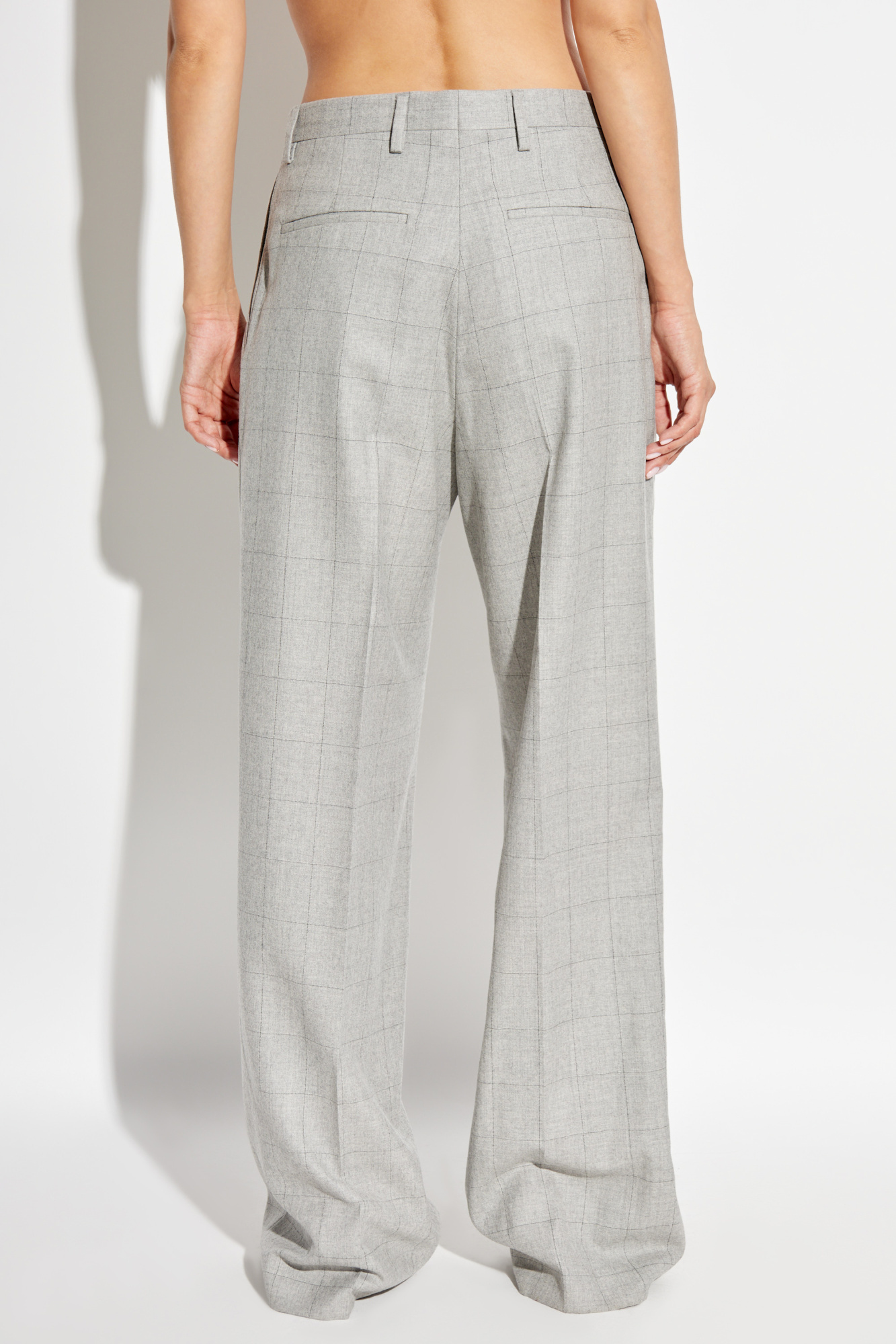 Dries Van Noten Belt-loop Casual Pants In Gray