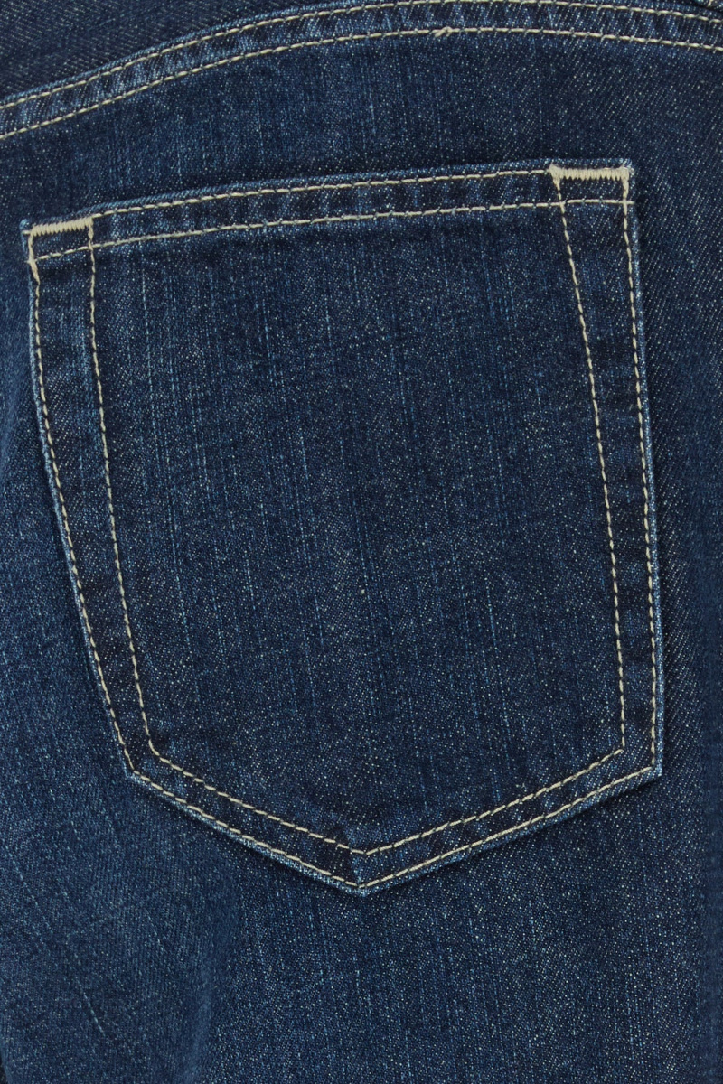 Pt Torino Stitched Denim Trousers Belt Loops In Blue